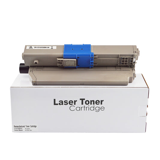 Remanufactured OKI C510 Black Toner 44469804 44469803