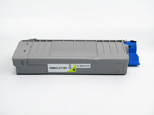 Remanufactured OKI C710 Yellow Toner 43866105 44318605