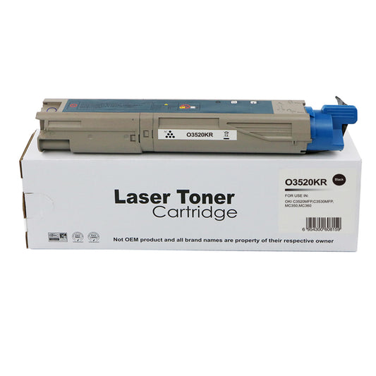 Remanufactured OKI C3520 Black Toner 43459324