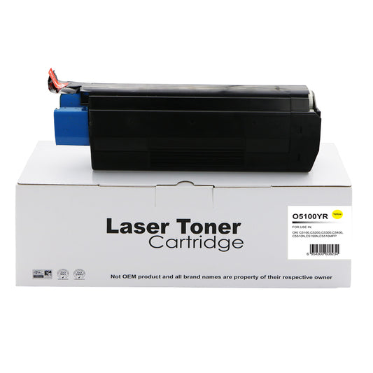 Remanufactured OKI C5300 Yellow Toner 42127405