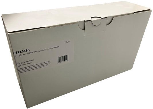 Remanufactured OKI ES5432 Cyan Toner Cartridge 46490623