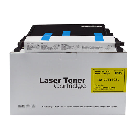 Remanufactured Samsung CLP620 Hi Yld Yellow Toner CLT-Y5082L HP SU532A