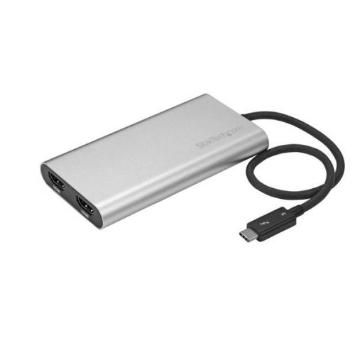 StarTech.com 4K 60Hz Thunderbolt 3 to Dual HDMI 2.0 Adapter