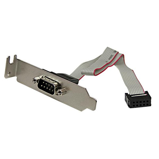 1PT LP DB9 RS232 Serial ATA Slot Plate