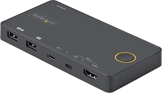 2 Port USB A HDMI USB C 4K KVM Switch