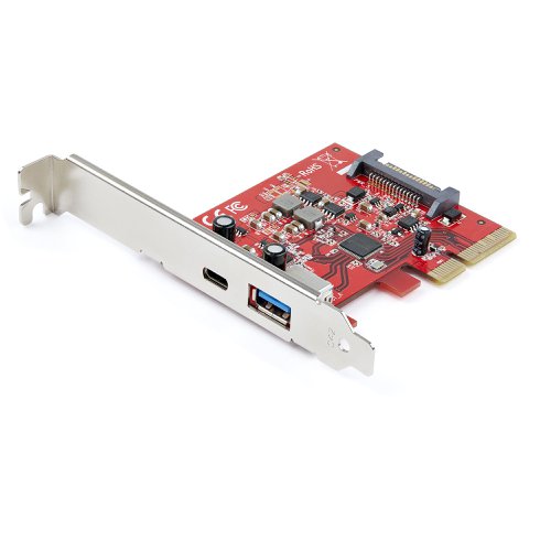 StarTech.com 2 Port 10Gbps USB A and USB C PCI Express Host Controller Card Adapter