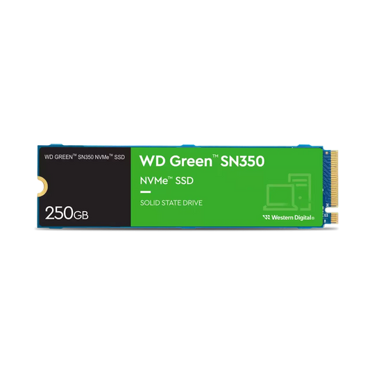 250GB Green PCIe G3 TLC NVMe M.2 Int SSD