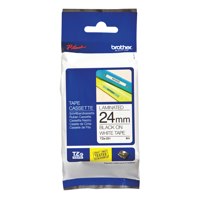 24MM GLOSS BK ON WHITE LABELLING TAPE