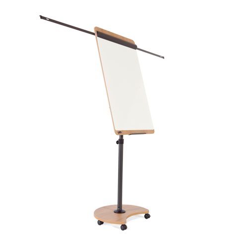 Rocada Natural Mobile Flipchart and Table 690x1130mm Oak - NAT0618 DD