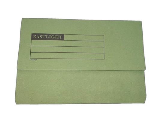Half Flap Document Wallet Pack of 50 - Green