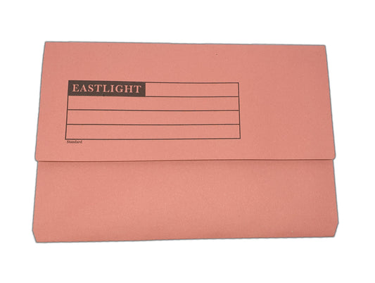 Half Flap Document Wallet Pack of 50 - Pink