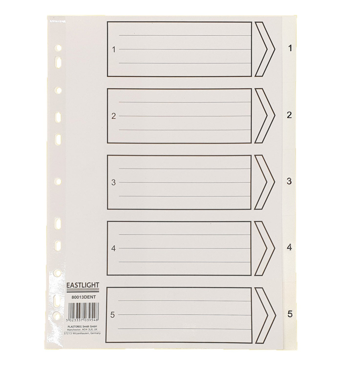 Index Polypropylene A4 1-5 White