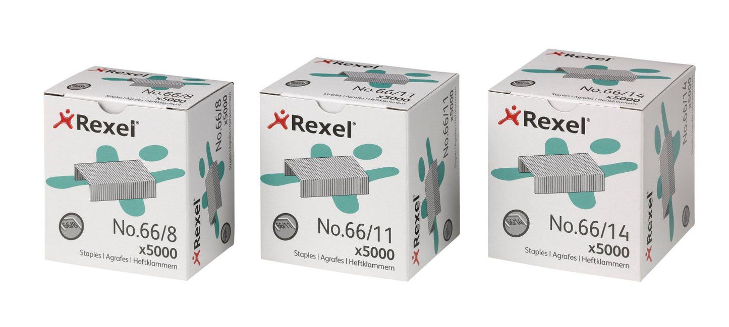 Rexel 66/8mm Staples (Pack 5000) 06065