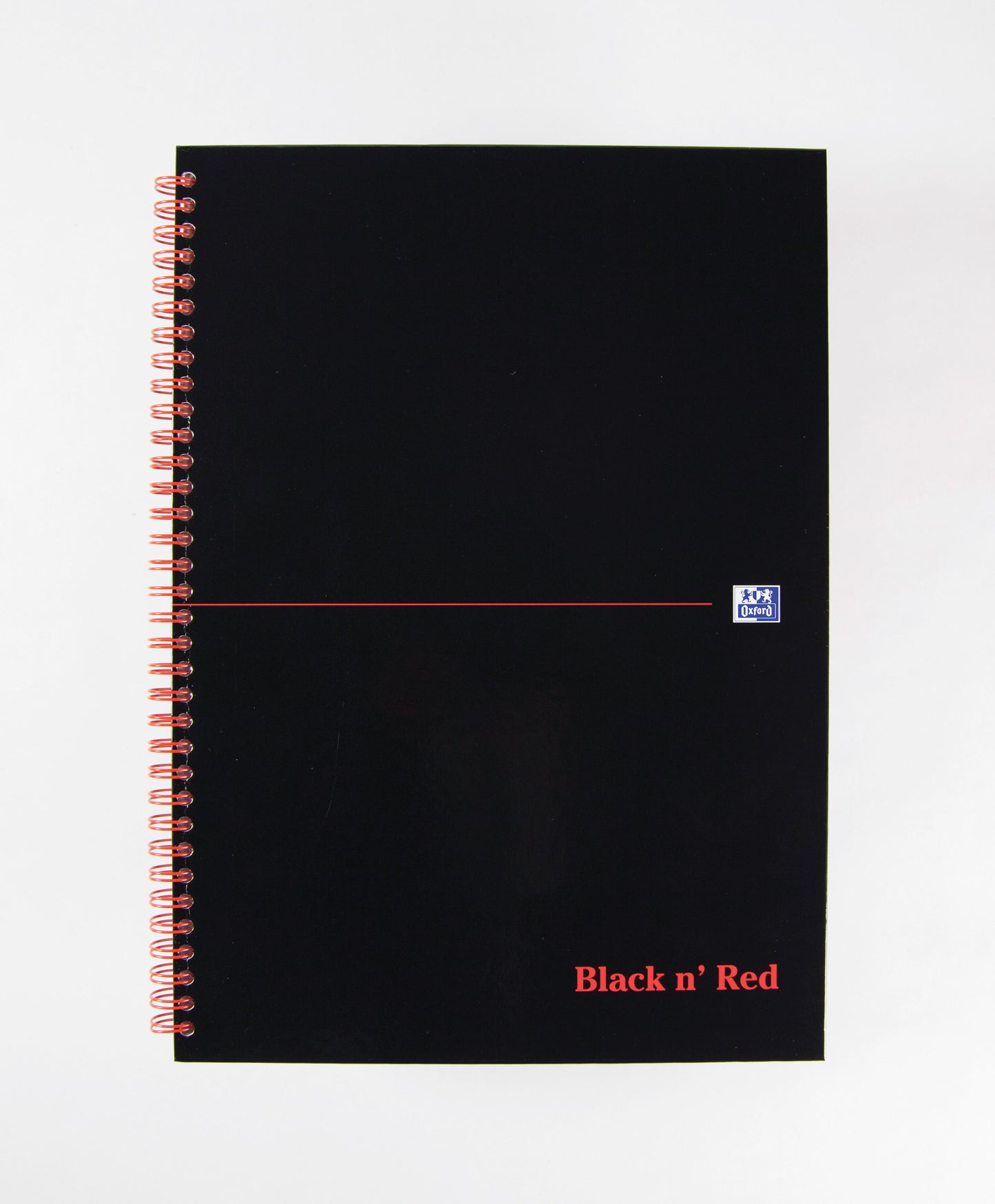 Black n Red Notebook Wirebound A4 Hardback A-Z Ruled 140 Pages 100080232