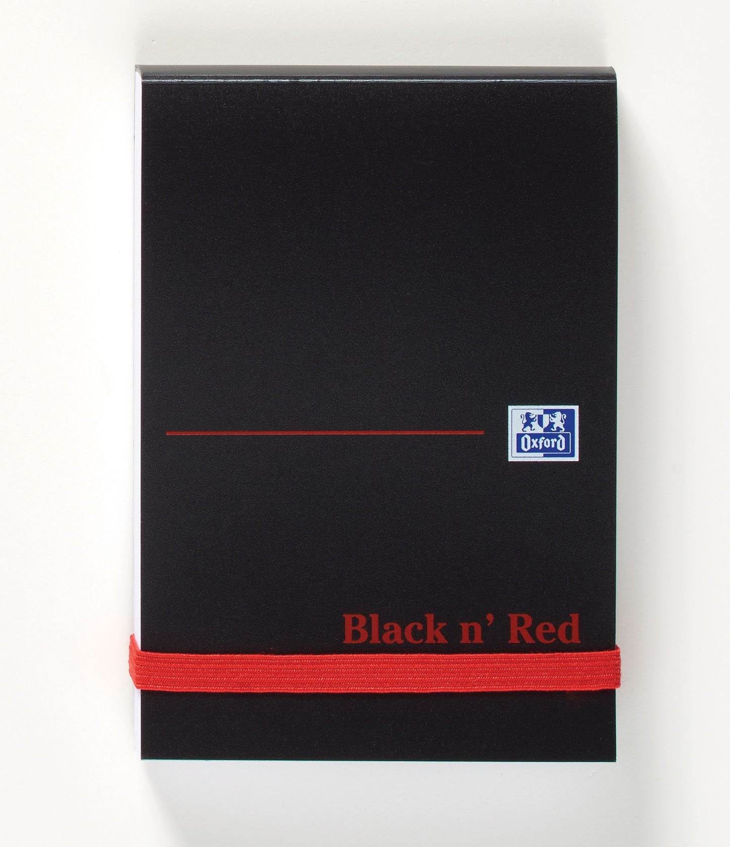 Black n Red A7 Casebound Polypropylene Cover Notebook Plain 192 Pages Black/Red (Pack 10) - 100080540