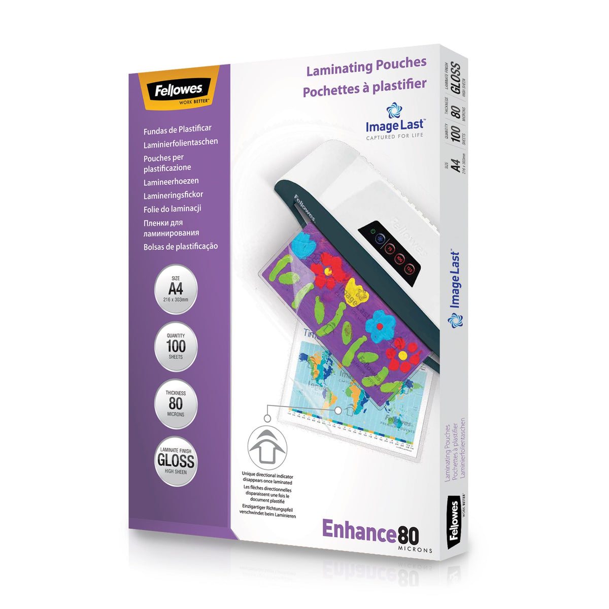 Fellowes Il Lam Pouch 80mic A4 gloss