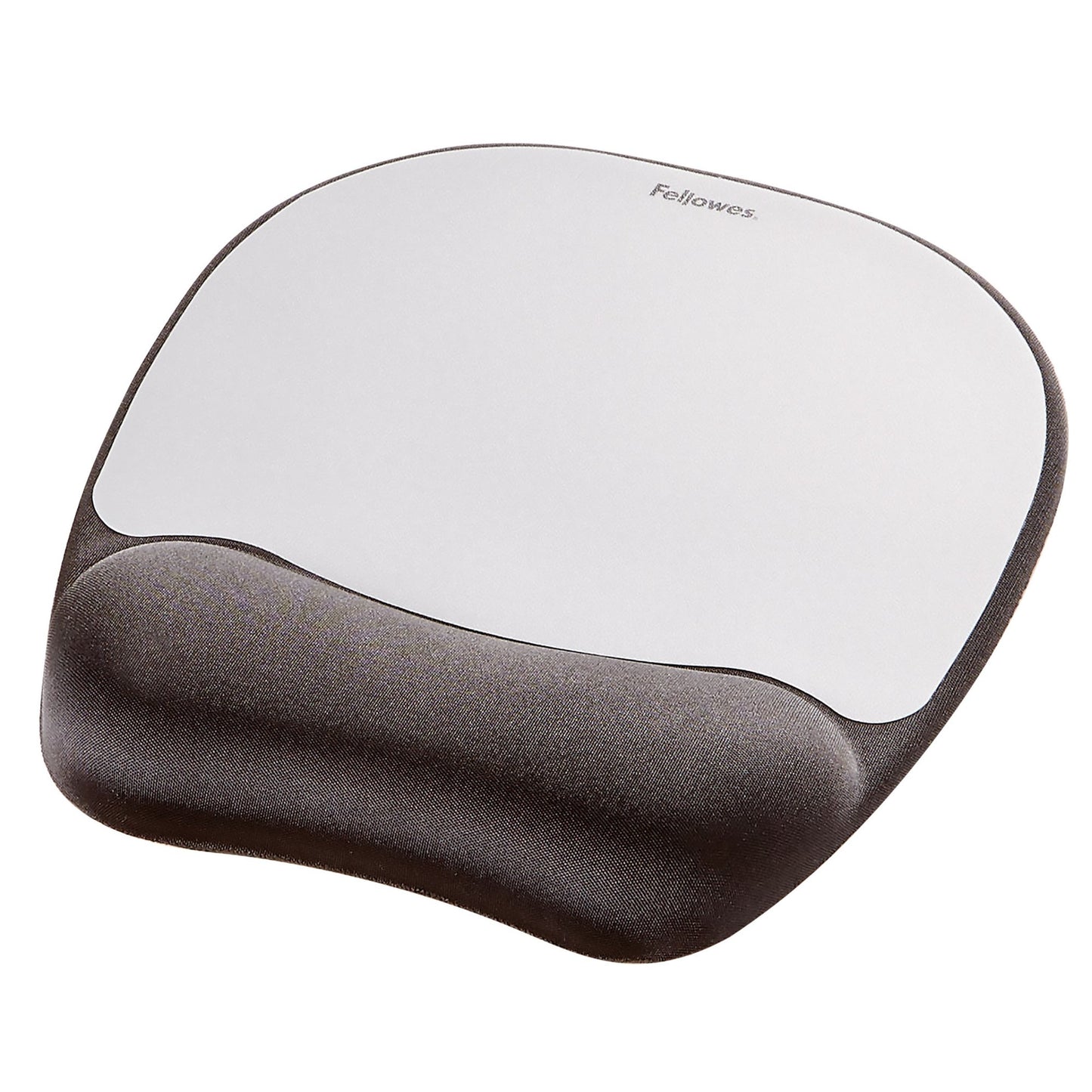 Memory Foam Mousepad Wrist Support Silver Streak