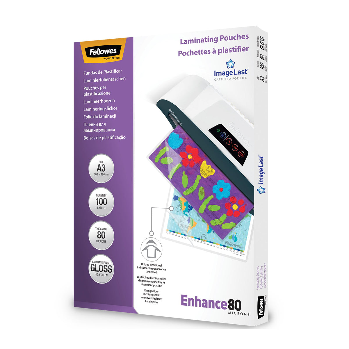 Fellowes Il Lam Pouch A3 80mic