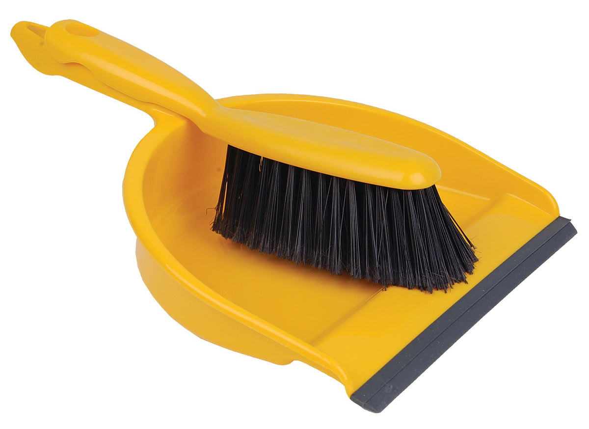 Dustpan and Brush Set Soft Bristle Yw