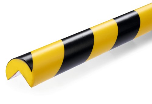 Durable Adhesive Warning Corner Impact Protection Profiles C25R 1m Roll - 1100130