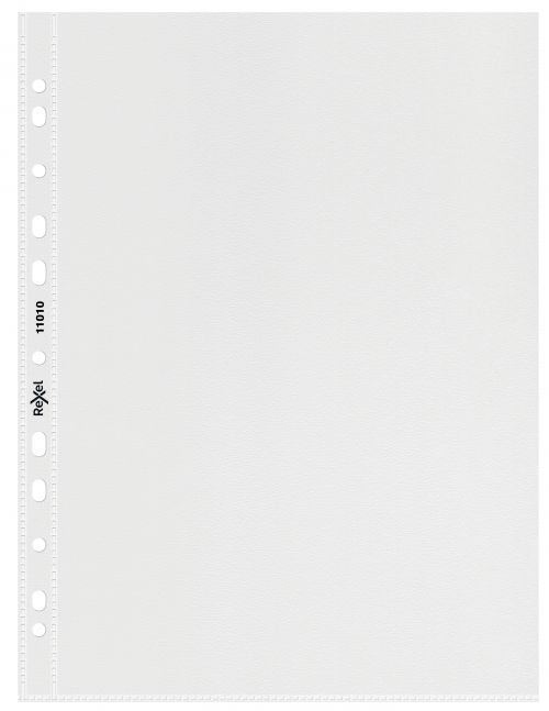 Rexel Superfine Multi Punched Pocket Polypropylene A5 55 Micron Top Opening Clear (Pack 20) 11010