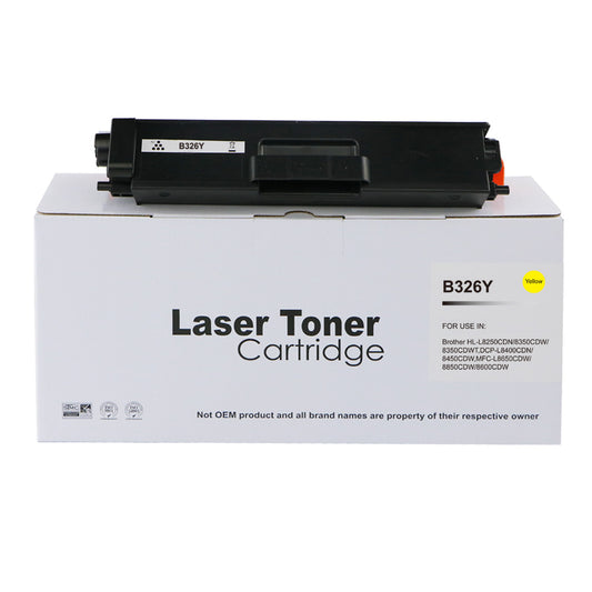 Compatible Brother HLL8250 Hi Yld Yellow Toner Ctg TN326Y