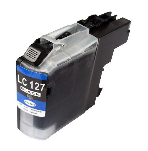 Compatible Brother LC127BK Black Hi Cap Ink Ctg [LC127XLBK ]