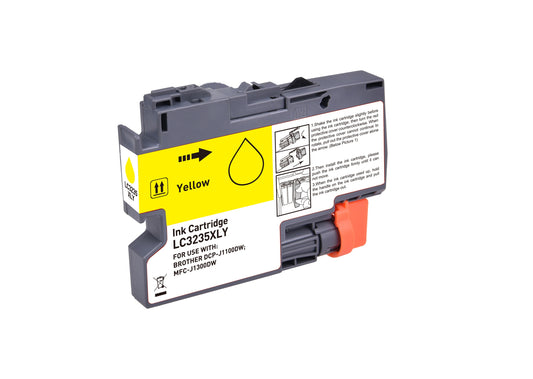 Compatible Brother LC3235XLY Hi Cap Yw Ink Ctg