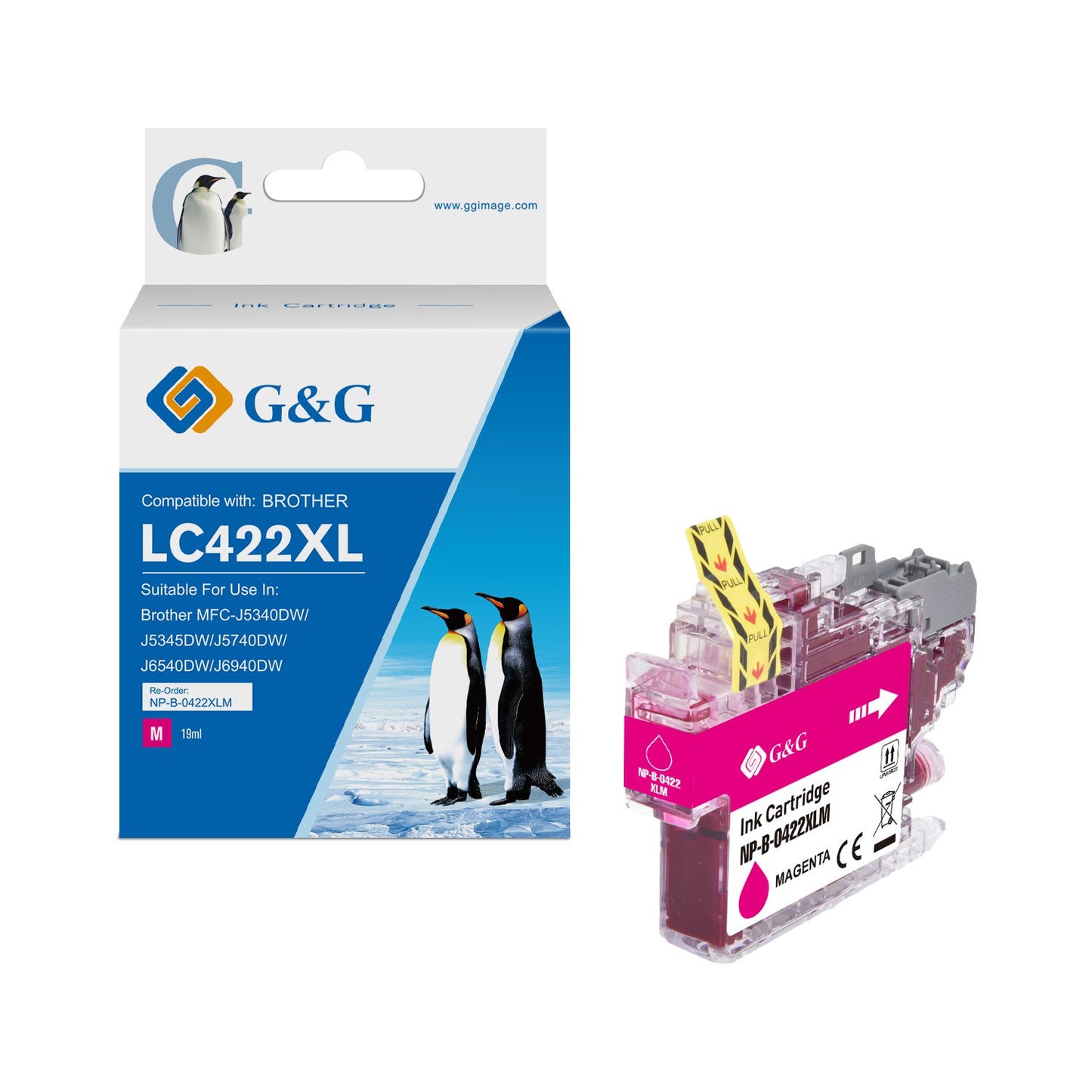 Compatible Brother LC422XLM High Capacity Magenta Ink Cartridge 19ml