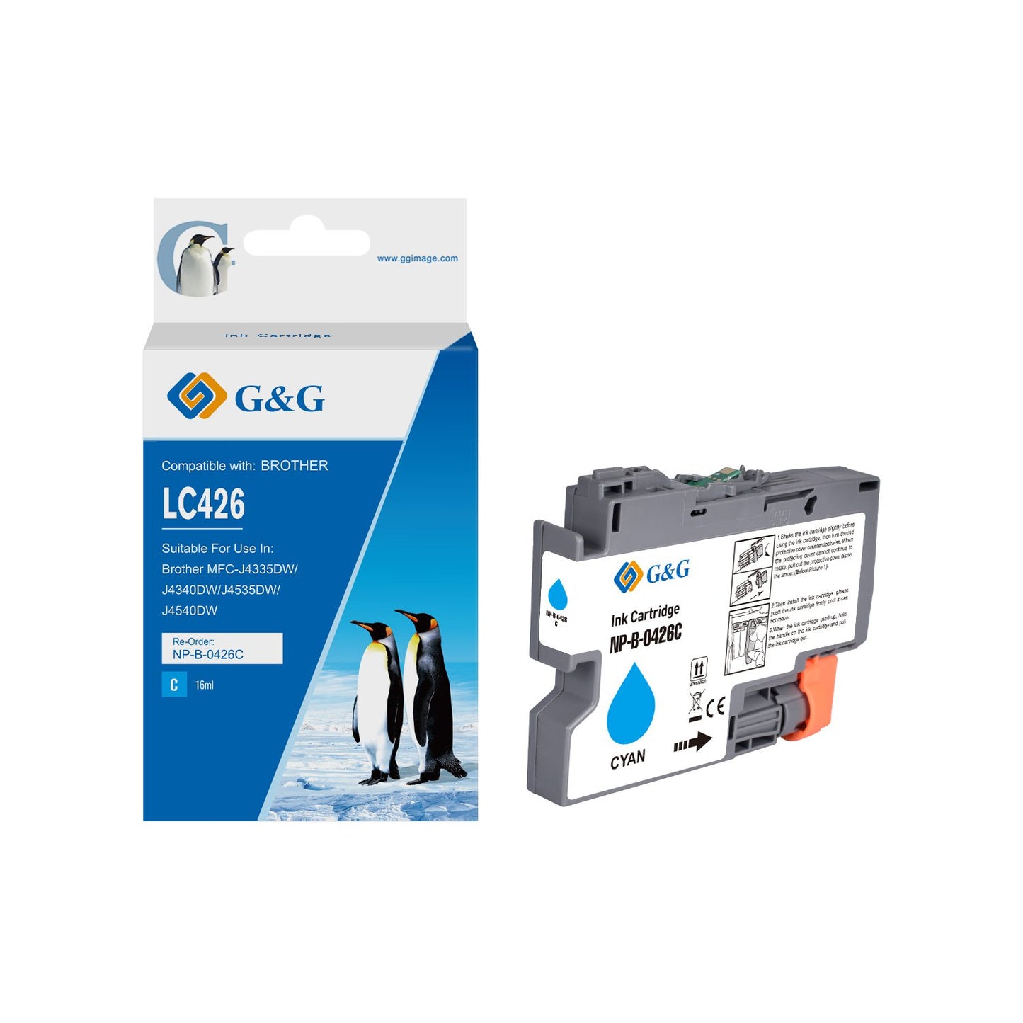 Compatible Brother LC426C Cyan Ink Cartridge 16ml