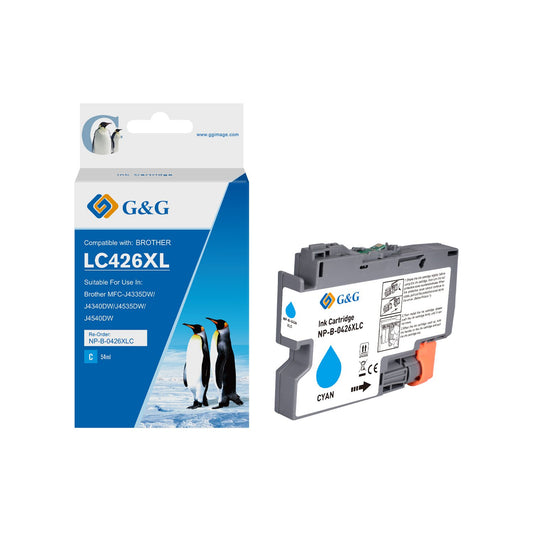 Compatible Brother LC426XLC High Capacity Cyan Ink Cartridge 54ml