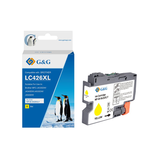Compatible Brother LC426XLY High Capacity Yellow Ink Cartridge 54ml