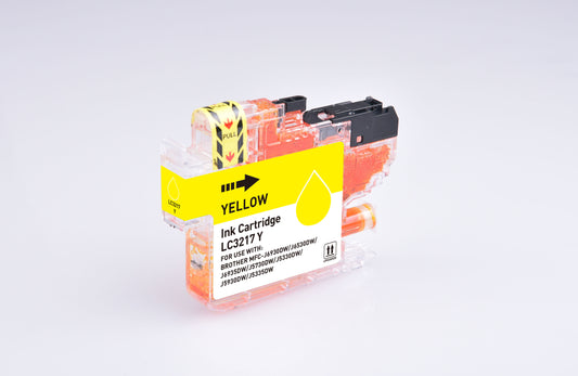 Compatible Brother LC3217Y Yellow Ink Ctg 9ml Ink 550 Pages