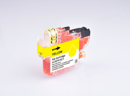 Compatible Brother LC3219XLY Yellow Hi Cap Ink Ctg 17ml Ink 1500 Pages