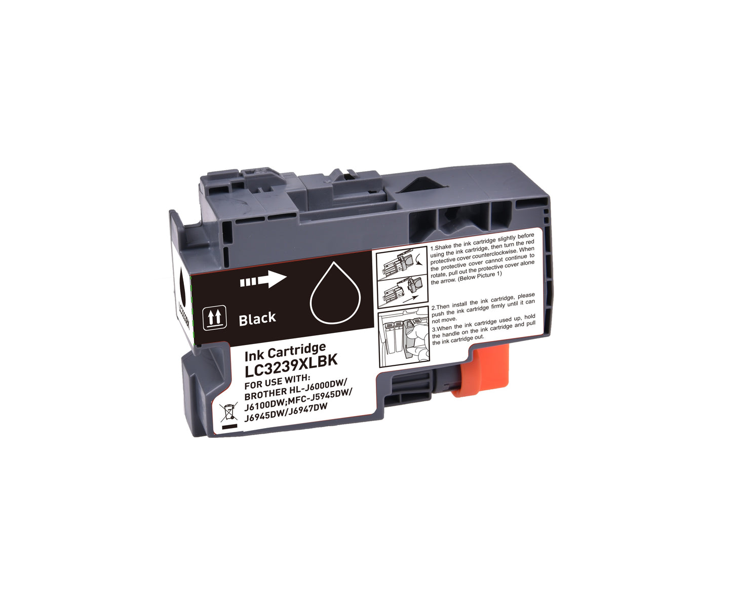 Compatible Brother LC3239XLBK Black Hi Cap Ink Ctg 129ml Ink 6000 Pages