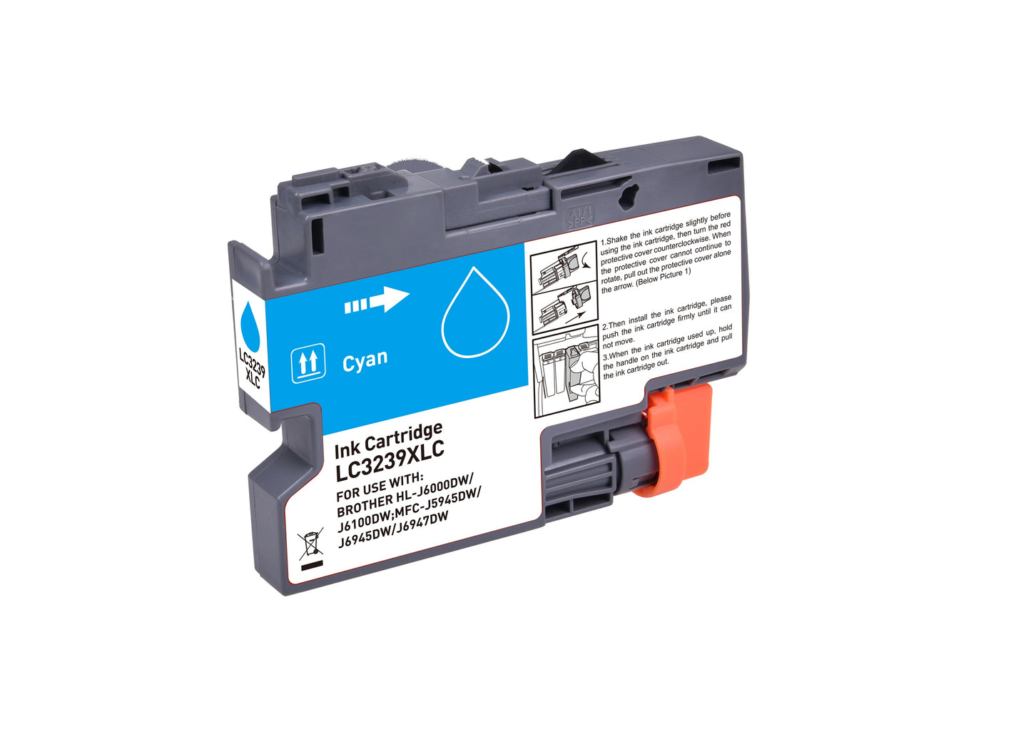 Compatible Brother LC3239XLC Cyan HiCap Ink Ct