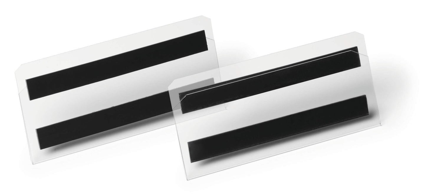 Durable Magnetic Pocket 150x67mm Clear (10)