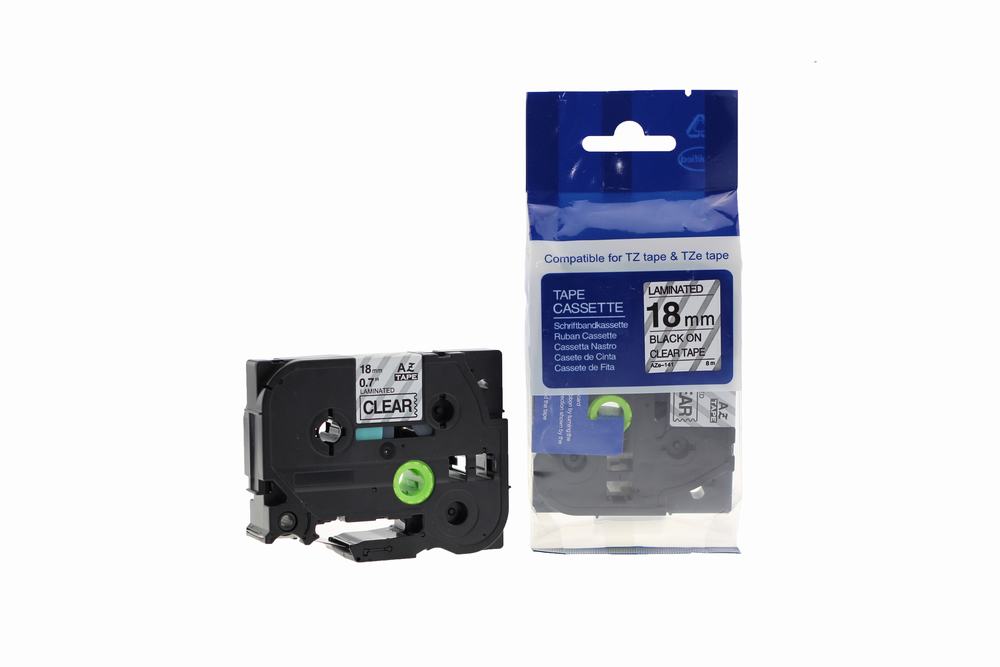 Compatible Brother P Touch TZe-141 (YT-141) Labelling Tape Cassette Black on Clear also for TZ-141