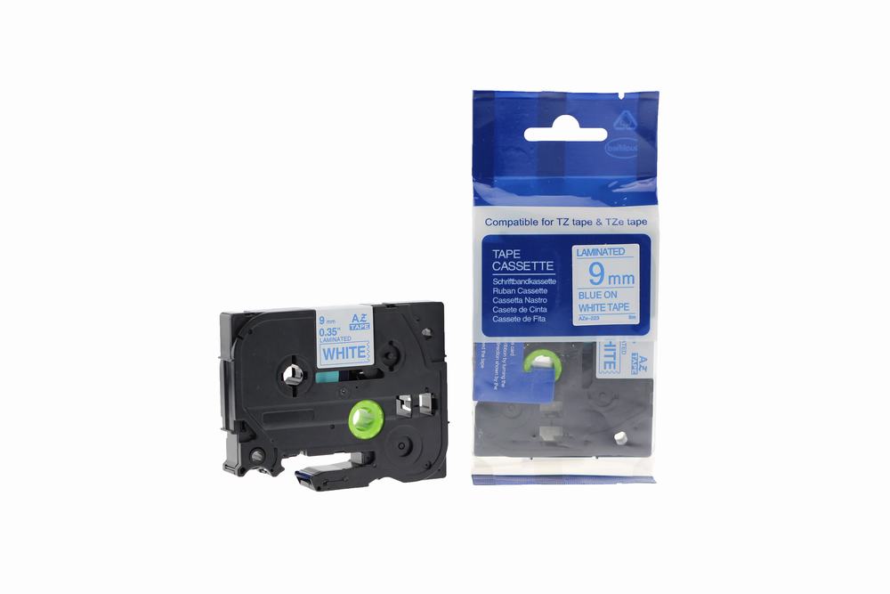 Compatible Brother P-Touch TZe-223 Labelling Tape Cassette Blue on White also for TZ-223