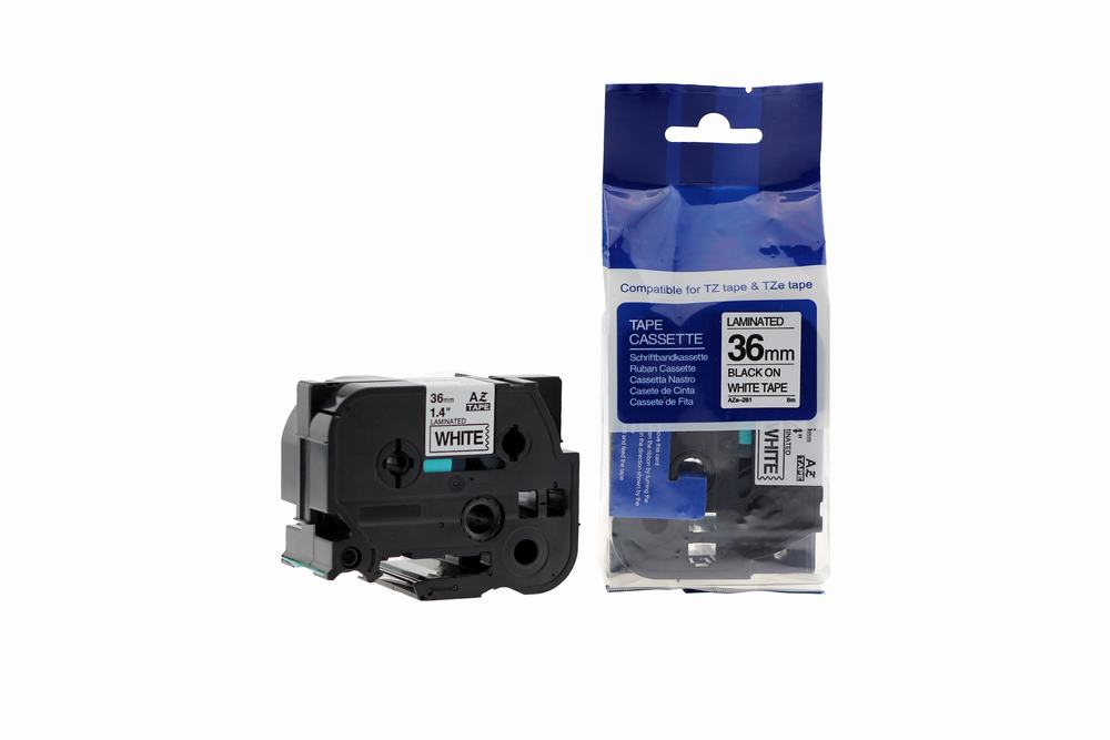 Compatible Brother P-Touch TZe-261 Labelling Tape Cassette Black on White also for TZ-261