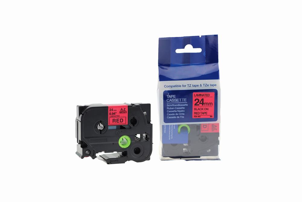 Compatible Brother P-Touch TZe-451 Labelling Tape Cassette Black on Red also for TZ-451