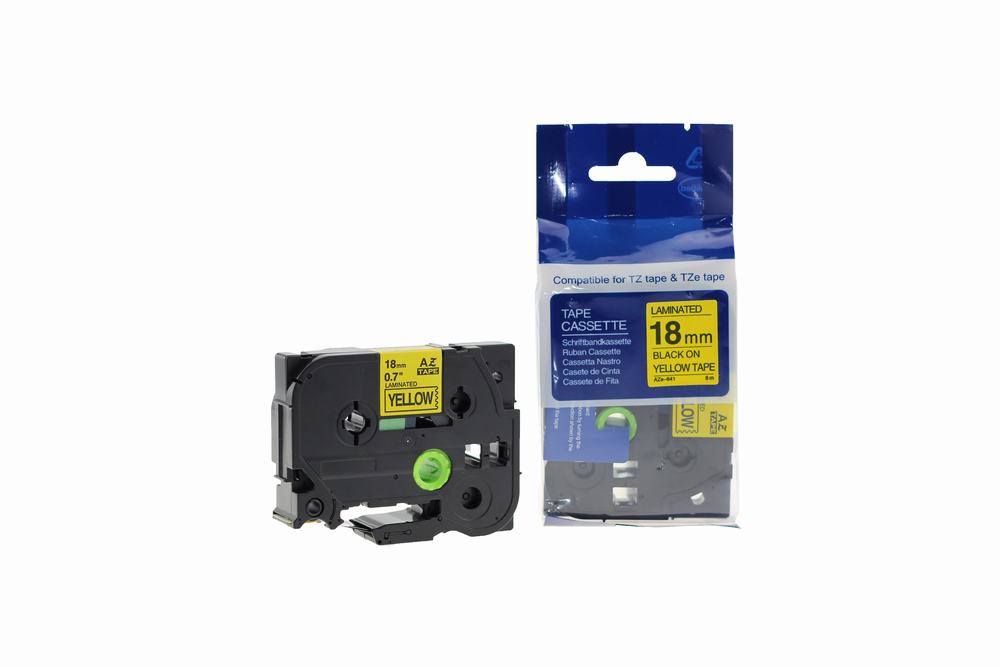 Compatible Brother P Touch TZe-641 (YT-641) Labelling Tape Cassette Black on Yellow also for TZ-641