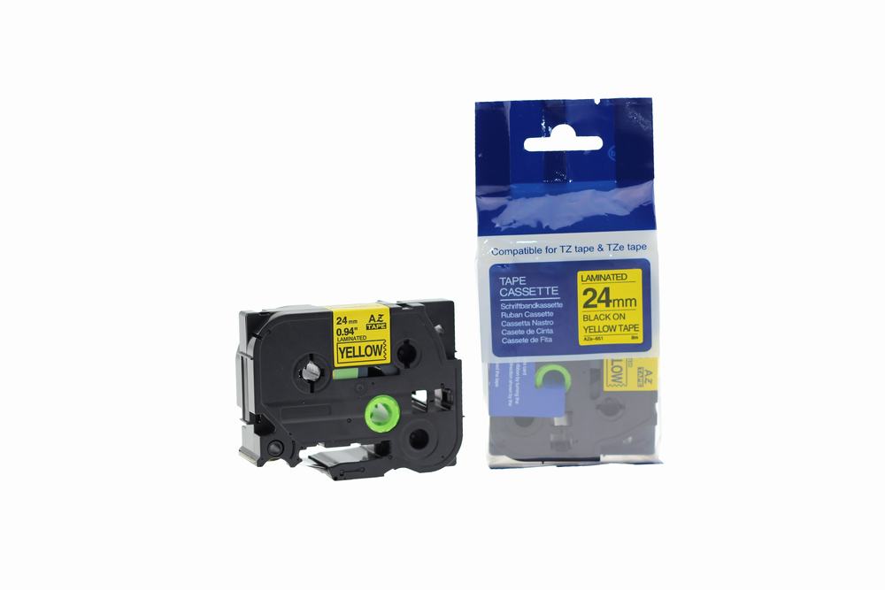 Compatible Brother P-Touch TZe-651 (YT-651) Labelling Tape Cassette Black on Yellow also for TZ-651