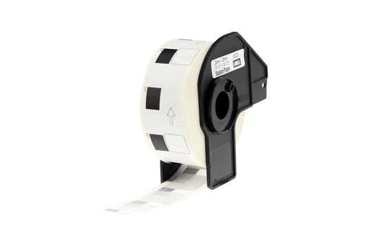 Compatible Brother DK-11221 Square White Paper Labels Roll of 1000 (23mm x 23mm)