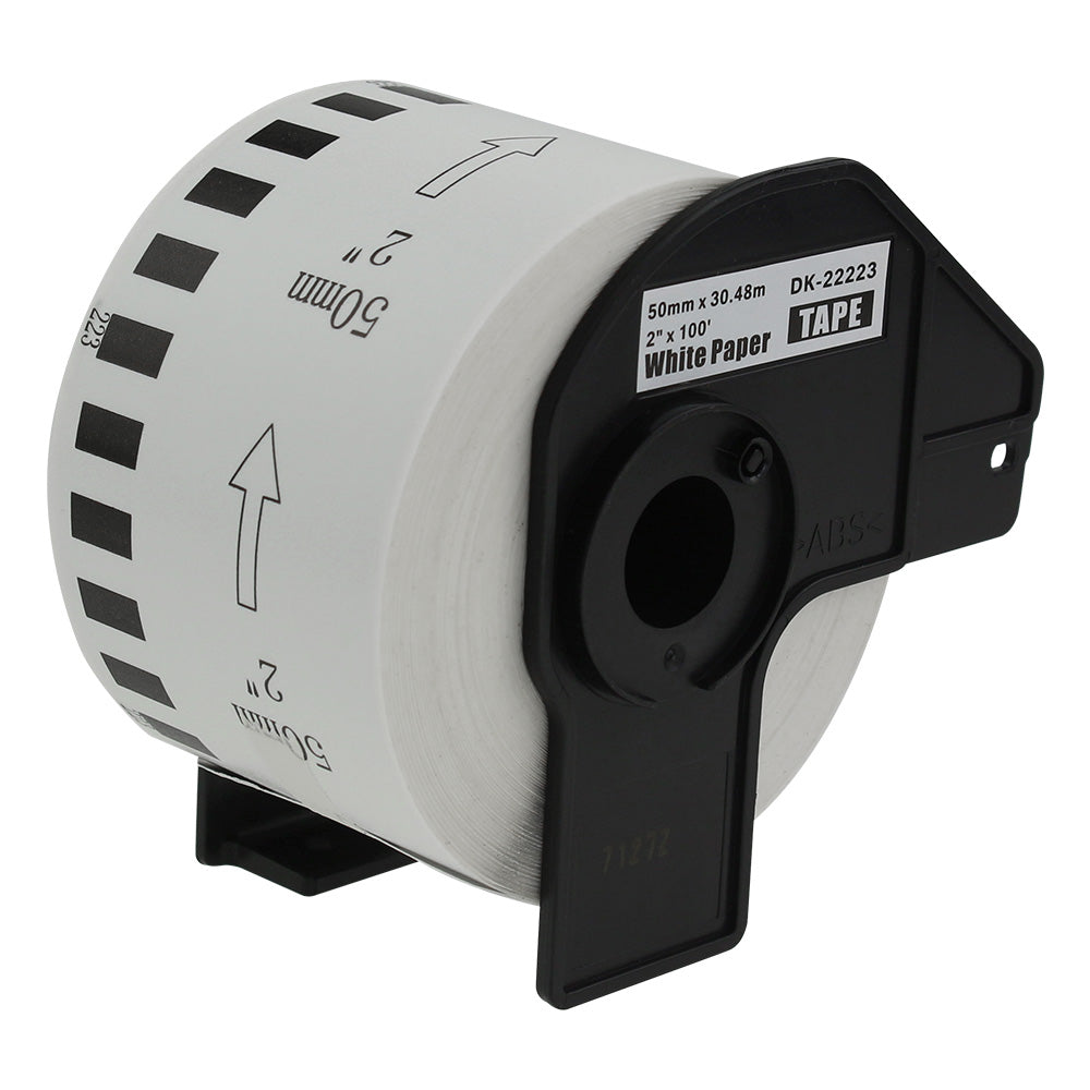 Compatible Brother DK-22223 Continuous Length White Tape (Paper) Roll