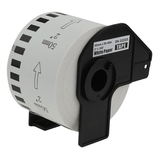 Compatible Brother DK-22223 Continuous Length White Tape (Paper) Roll