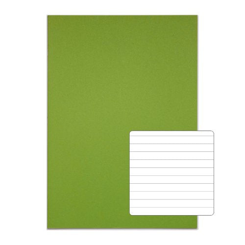 RHINO 13 x 9 Oversized Exercise Book 40 Page Light Green F8 (Pack of 100)