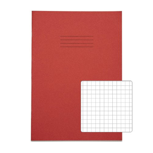 RHINO 13 x 9 Oversized Exercise Book 40 Page Red S7 (Pack of 100)