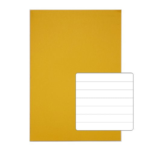 RHINO 13 x 9 Oversized Exercise Book 40 Page Yellow F12 (Pack of 100)