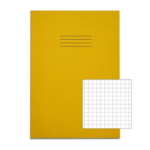RHINO 13 x 9 Oversized Exercise Book 40 Page Yellow S7 (Pack of 100)